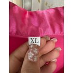 Unbranded Fuchsia Pink Button Down Pull On Shorts Satin Pajamas PJ Set XL Photo 3