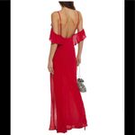 Reformation Ferrara cold-shoulder ruffle-trimmed crepe maxi dress Photo 1