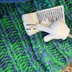 American Eagle  Chunky Knit Shawl Collar Cardigan Sweater LG Green Blue Pockets Photo 8