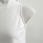 Anthropologie Fringe Flirty White tank top Sleeveless dance night out SMALL NWOT Photo 3