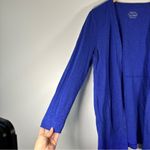 Chico's Blue Modal and Cotton Blend The Ultimate Tee Lightweight Open Cardigan Photo 7