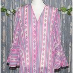 NWT Boutique Grace & Emma Pink Duster Jacket Cardigan Size M/L Open Front Sheer Size L Photo 1