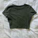 Wild Fable short sleeve crop top green Photo 1