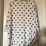 Cherish  white and navy blue polka blouse Photo 5