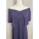 Free People NWOT  Beach Off-the-shoulder Lynne Midi Dress Elderberry Purple XS Photo 5