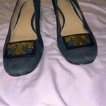 Tory Burch  Gigi Royal Navy Suede
Pumps Low Heel Gold Logo Photo 1