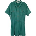 Passanger Made To Roam Jumpsuit Romper Utility Cargo Safari Green Size XL Photo 0
