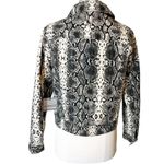 NWT Veda snakeskin trucker jacket quilted classic sz S Photo 1