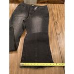Allegra K  retro Flared Stretch High Rise Dark Wash black Denim Jeans Large NWT Photo 4