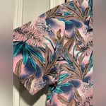 VTG 80s Lauren Lee Under the Sea Ocean Pastel Short Sleeve Button Down Size 12 Purple Photo 5