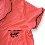 Not Tired Women’s Small “Good Nighty” Collared Button Down Pajama Sleep Top Photo 2