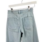 Anthropologie Maeve  Wide Leg Cropped Raw Hem Jeans Light Wash Womens 26P Photo 4