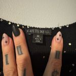 Lafayette 148 New York Black and Gold Tank Top size medium Photo 2