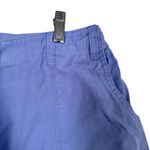 Woolrich Women’s Sz 14 Periwinkle Flat Front Edda 100% Cotton Bermuda Shorts Photo 3
