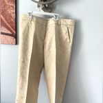 J.Crew DRESSY gold foil pattern  pants 🌟🌟🌟 Photo 8