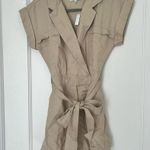 Madewell Tie-Waist Muscle Tank Romper in Summer Dune Size 00 NWT Photo 5
