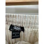 NAOO Womens Boho Maxi Skirt Size L Cream Shimmer Tiered Gypsy Hippie Earthy Size L Photo 5