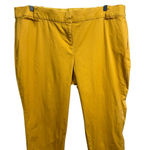 Lane Bryant  The Allie Mustard Yellow Cotton Stretch Pants Size 16 Photo 1