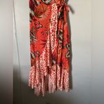 Farm Rio  Vibrant Orange Floral High Low Dress Photo 5