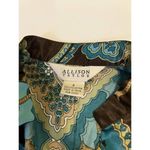 Allison Taylor 060101 Size small women blouse shirt top Brown Blue short‎ sleeve Photo 5