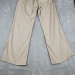 kiss & cry  Linen Blend Pants Beige Crochet Elastic Waist Size L Large Photo 10