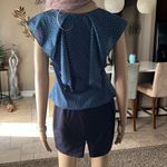 Patrizia Pepe Unique Flutter Sleeve Dress Blue Size 6 Photo 7