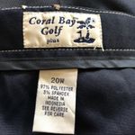 Coral Bay Golf Plus Microfiber Navy Shorts 20W Embroidered Golf Club Novelty Photo 4