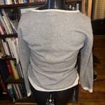 J Crew terry cloth gray cropped minimalist M sweatshirt Blue Size M Photo 1