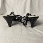 Madden Girl  Black Patten Leather Kitten Heel Ankle Strap Dress Sandal, Size 9‎ Photo 3