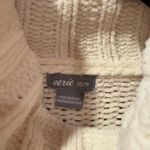 Aerie Women’s Chenille Turtleneck Sweater Ivory XS Oversized NWOT Photo 3