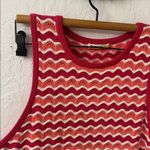 Marine layer  Tuckernuck Coral Wave Stripe
Shell Top Size L Beach Crochet Knit Photo 3