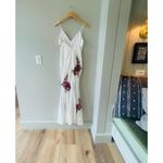 Luxxel  White Lace Dress With Embroidered Roses SMALL​​​​​​​​​​​​​​​​​​ Photo 7
