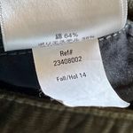 Eddie Bauer womens relaxed boyfriend raw hem fringe midnrise green corduroy 6 Photo 4