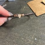 Elegant Chocolate Brown and Rose Gold Cable Bracelet Photo 2