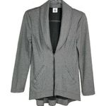 CAbi  Drop Off Pinstripe Gray White High Low Jacket XS 5300 Photo 0