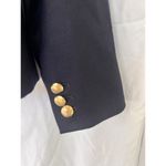 J. Crew Schoolboy Blazer Wool Blend Jacket Size 0 Navy Blue Golden Buttons Photo 7