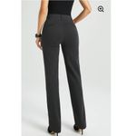 Betabrand Pants Womens Medium Petite Gray Classic Dress Yoga Stretch Comfort Photo 3