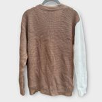 Aster Mix Match Knit Cardigan Tan Size M Photo 5