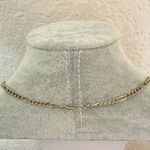 Figaro 14K Gold Plate Chain Necklace Photo 1