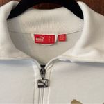 Puma  Track Jacket in White and Gold Sz Small Photo 2