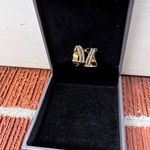 Earrings 18K Gold Plated Hoop Earrings Round Cue Cubic Zirconia Gold Silver C1 Photo 29