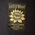 Lucky Brand Lotus hooded belted jingo wrap cardigan navy blue Large Photo 7