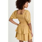 Cleobella  Luna Mini Dress Camellia Print $208 Organic Cotton Smocked S EUC Photo 1