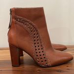 Matisse Tan Braided Cutout Leather Ankle Boot Heel Size 6.5 Photo 5