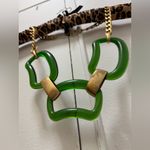 ZARA  Green Contrast Chain Large Link Belt Photo 2