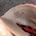 BODEN Embellished Espadrille Wedge Floral 38 / 7.5 Blue Photo 9