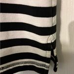 Catalina  Black and White Striped Sleeveless Top With Hoodie Photo 1