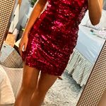 The Pants Store Hot Pink Sequin Semi Formal Dress 💖🪩💗 Photo 0