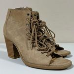 Beige Tan Suede Lace Photo 1