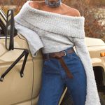 Urban Outfitters Outfitter Sweater Off The Shoulder  Photo 0